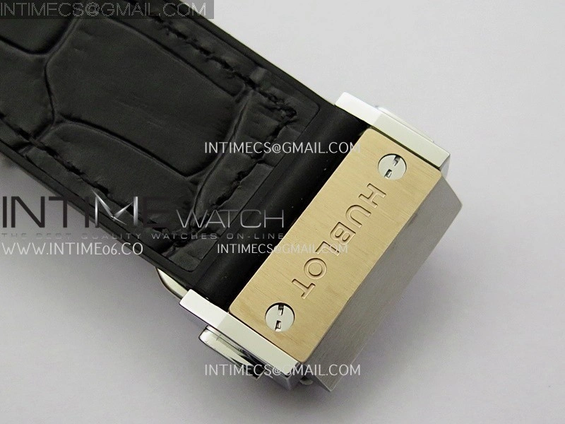 Classic Fusion 42mm Titanium RG JJZF 1:1 Best Edition Black Dial On Black Gummy Strap