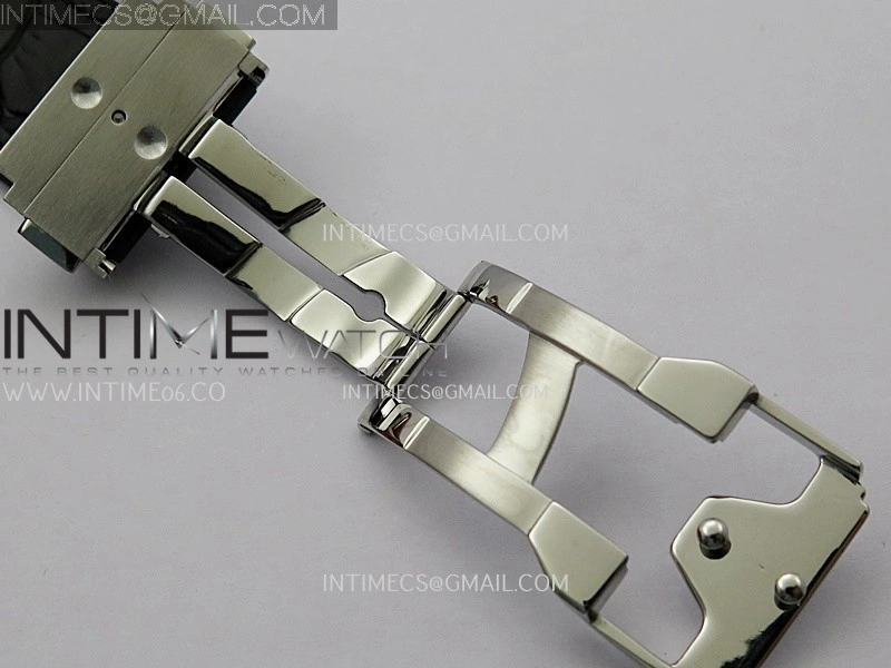 Classic Fusion 42mm Titanium RG JJZF 1:1 Best Edition Black Dial On Black Gummy Strap