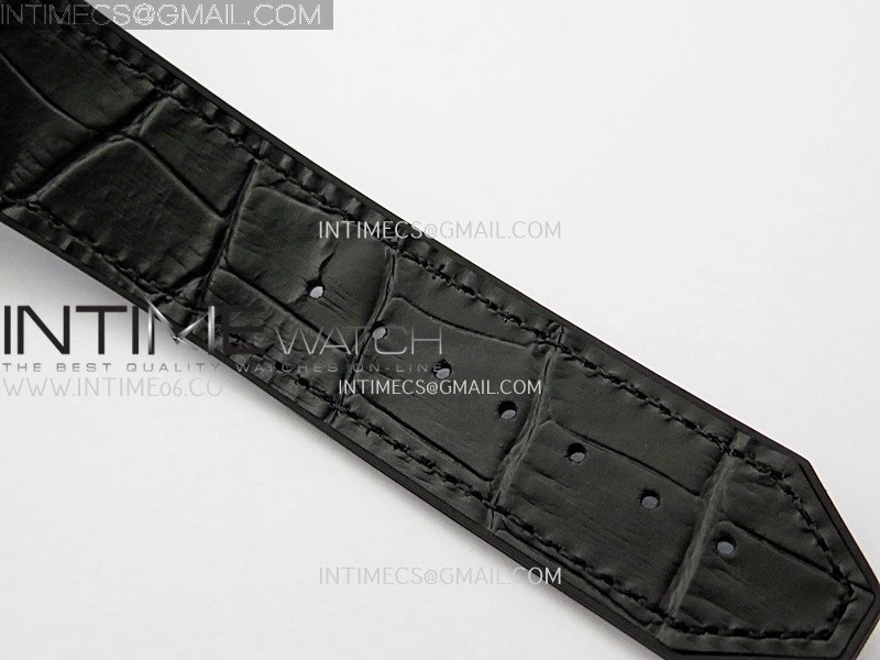 Classic Fusion 42mm Titanium RG JJZF 1:1 Best Edition Black Dial On Black Gummy Strap