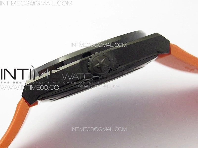 Defy Classic PVD LF 1:1 Best Edition Skeleton Orange Dial on Orange Rubber Strap A2892 V2
