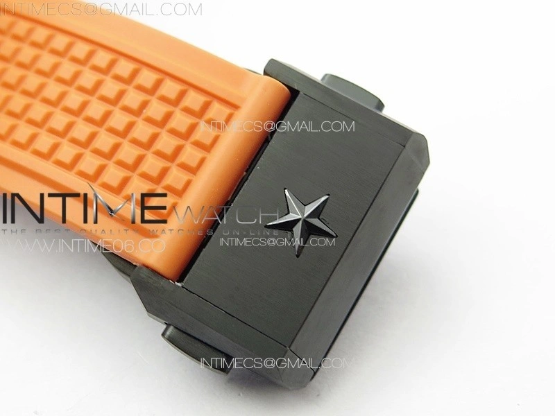 Defy Classic PVD LF 1:1 Best Edition Skeleton Orange Dial on Orange Rubber Strap A2892 V2