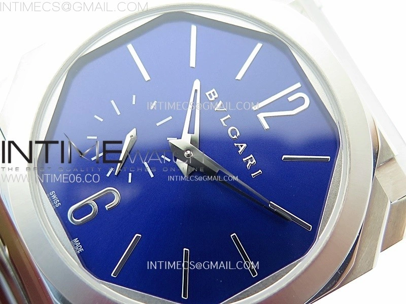 Octo Finissimo SS BVF 1:1 Best Edition Blue Dial on SS Bracelet Asian Micro Rotor Movement
