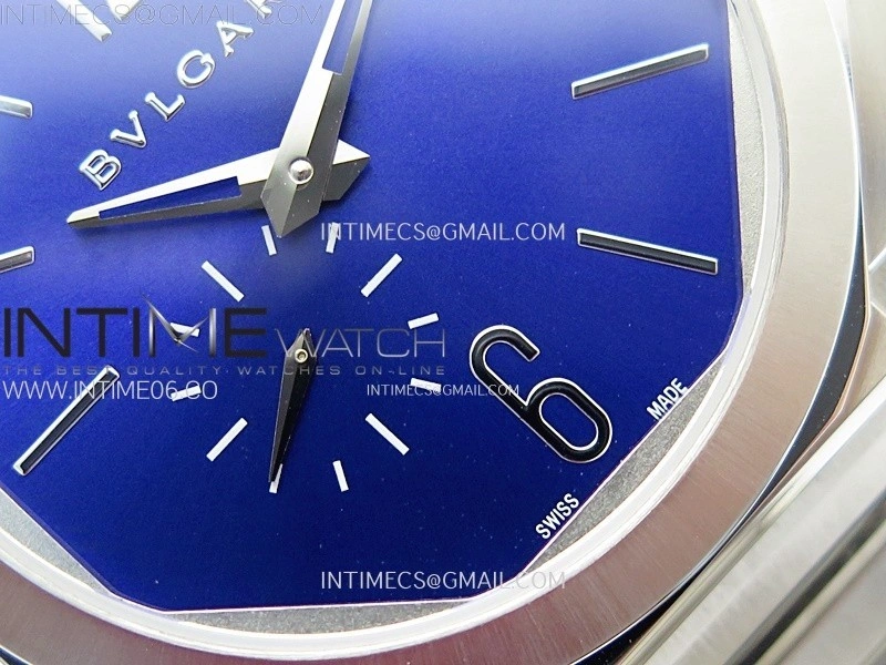 Octo Finissimo SS BVF 1:1 Best Edition Blue Dial on SS Bracelet Asian Micro Rotor Movement