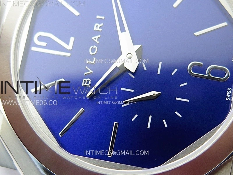 Octo Finissimo SS BVF 1:1 Best Edition Blue Dial on SS Bracelet Asian Micro Rotor Movement