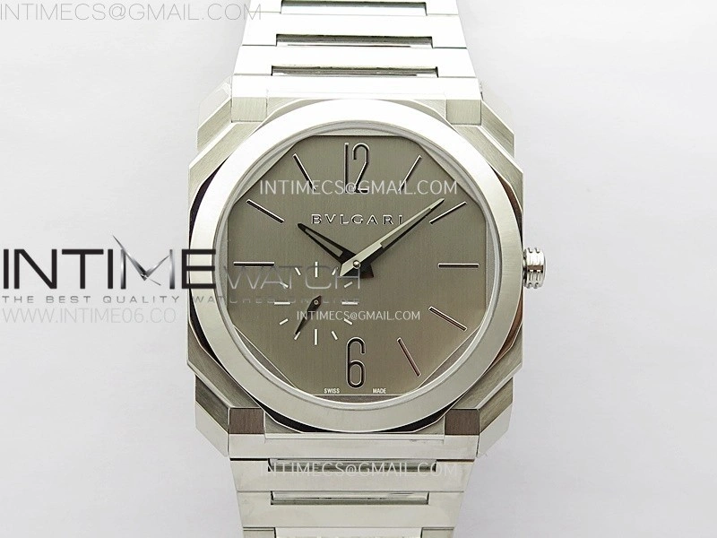 Octo Finissimo SS BVF 1:1 Best Edition Gray Dial on SS Bracelet Asian Micro Rotor Movement