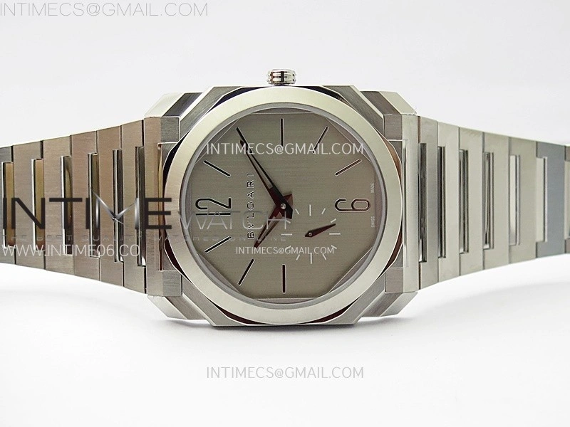 Octo Finissimo SS BVF 1:1 Best Edition Gray Dial on SS Bracelet Asian Micro Rotor Movement