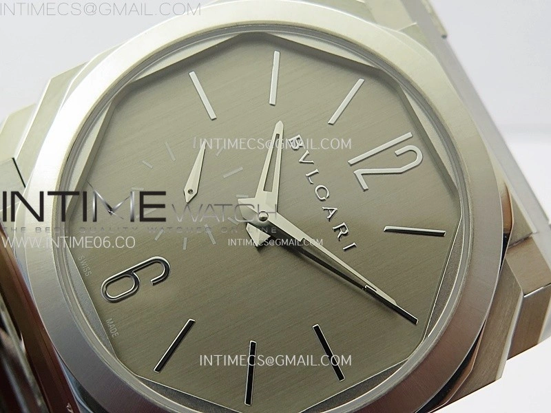 Octo Finissimo SS BVF 1:1 Best Edition Gray Dial on SS Bracelet Asian Micro Rotor Movement
