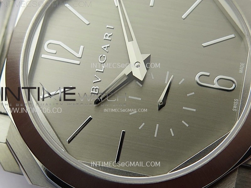 Octo Finissimo SS BVF 1:1 Best Edition Gray Dial on SS Bracelet Asian Micro Rotor Movement