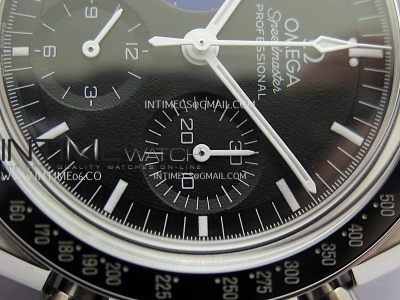Speedmaster Professional Blue Snoopy SS N1F 1:1 Best Edition Black Dial On Black Nylon Strap A3861