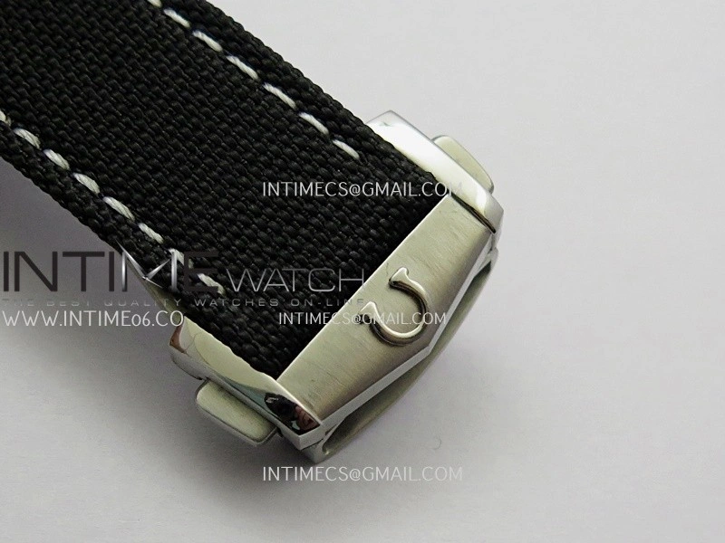Speedmaster Professional Blue Snoopy SS N1F 1:1 Best Edition Black Dial On Black Nylon Strap A3861