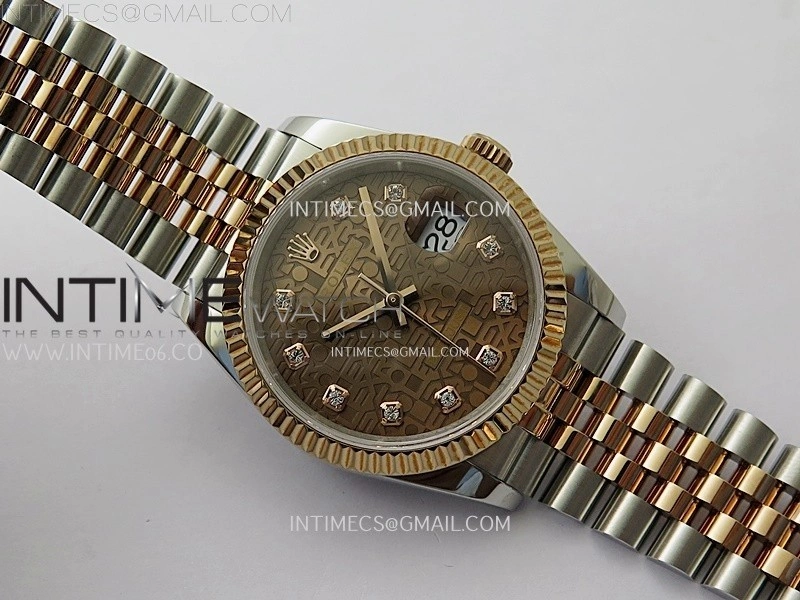 DateJust 126231 904L SS RG JDF 1:1 Best Edition RG Jubilee Dial on Jubilee SS RG Bracelet