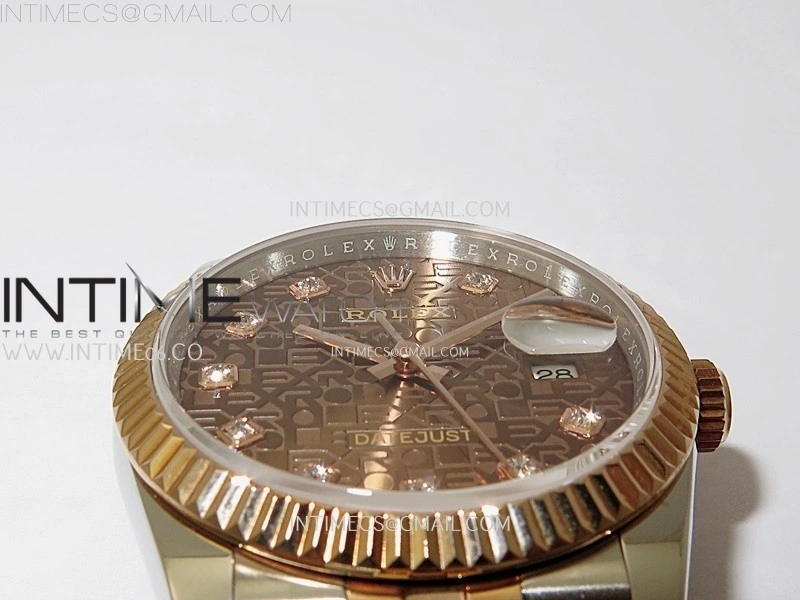 DateJust 126231 904L SS RG JDF 1:1 Best Edition RG Jubilee Dial on Jubilee SS RG Bracelet
