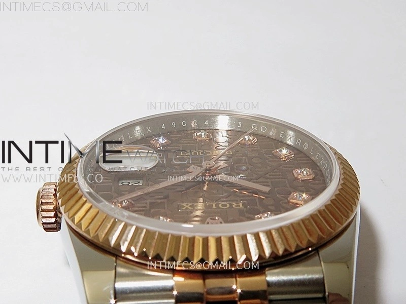 DateJust 126231 904L SS RG JDF 1:1 Best Edition RG Jubilee Dial on Jubilee SS RG Bracelet