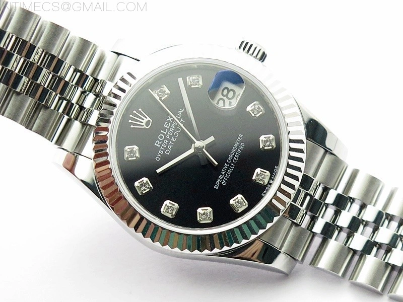 Datejust 31mm 278271 SS BP Best Edition Black Crystal Markers Dial on Jubilee Bracelet