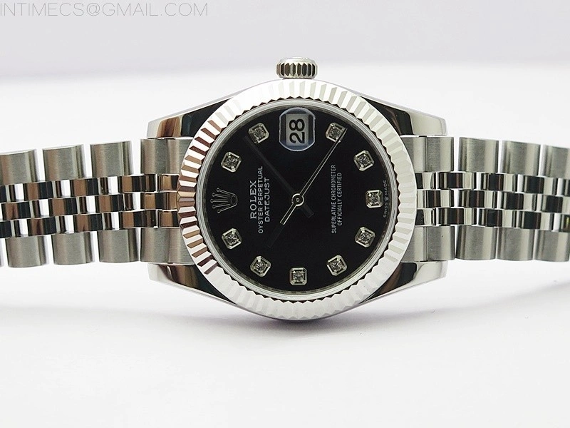 Datejust 31mm 278271 SS BP Best Edition Black Crystal Markers Dial on Jubilee Bracelet