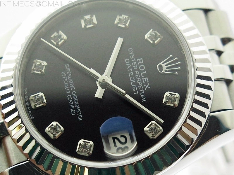 Datejust 31mm 278271 SS BP Best Edition Black Crystal Markers Dial on Jubilee Bracelet