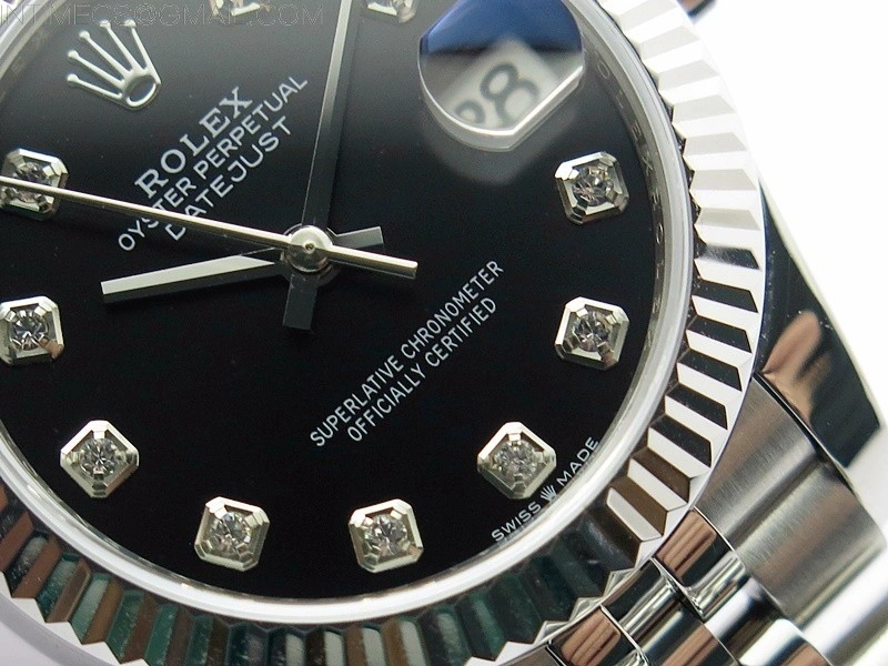 Datejust 31mm 278271 SS BP Best Edition Black Crystal Markers Dial on Jubilee Bracelet