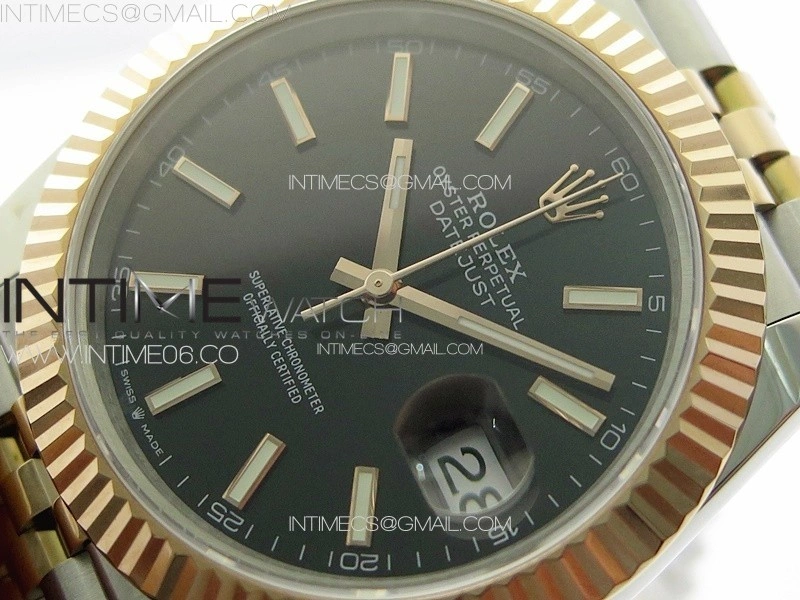 DateJust 41 126331 904L SS RG GMF 1:1 Best Edition Black Dial On Jubilee Bracelet VR3235