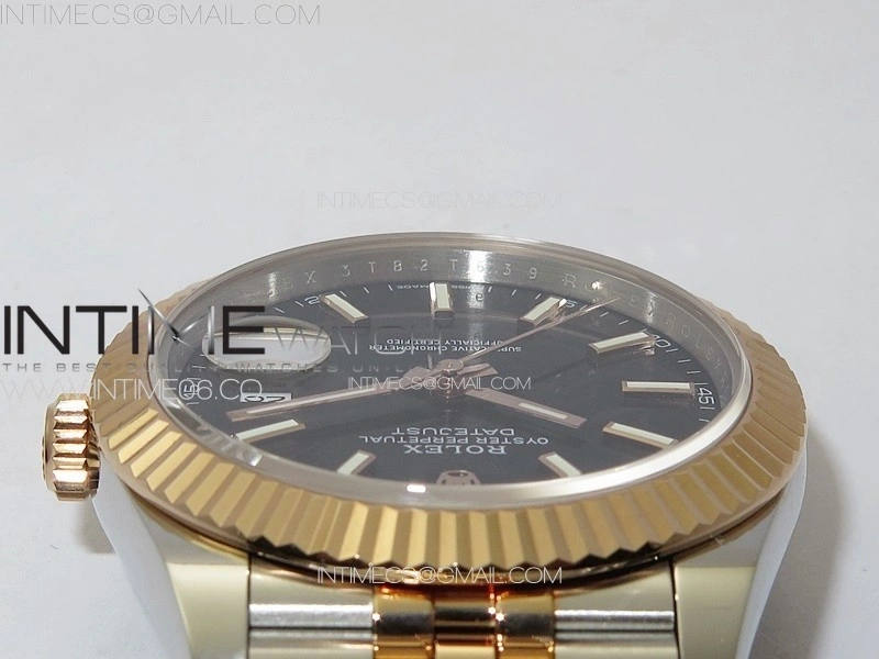 DateJust 41 126331 904L SS RG GMF 1:1 Best Edition Black Dial On Jubilee Bracelet VR3235