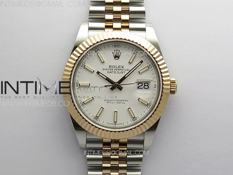 DateJust 41 126331 904L SS RG GMF 1:1 Best Edition White Dial On Jubilee Bracelet VR3235