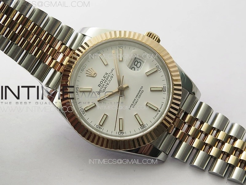 DateJust 41 126331 904L SS RG GMF 1:1 Best Edition White Dial On Jubilee Bracelet VR3235