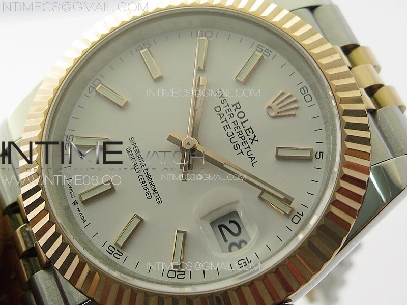DateJust 41 126331 904L SS RG GMF 1:1 Best Edition White Dial On Jubilee Bracelet VR3235