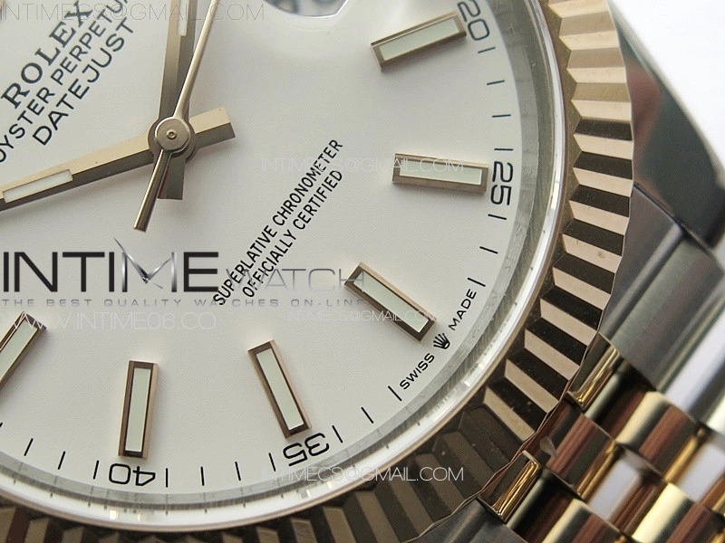 DateJust 41 126331 904L SS RG GMF 1:1 Best Edition White Dial On Jubilee Bracelet VR3235