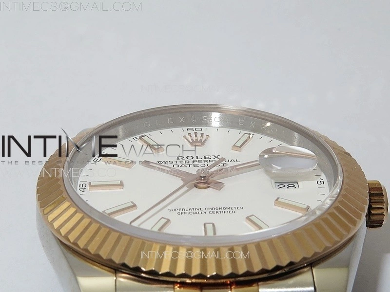 DateJust 41 126331 904L SS RG GMF 1:1 Best Edition White Dial On Jubilee Bracelet VR3235