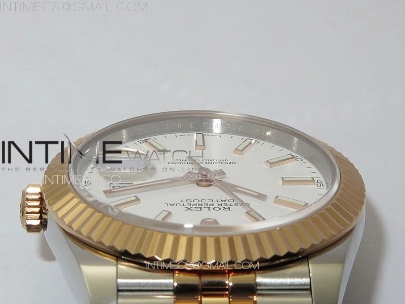 DateJust 41 126331 904L SS RG GMF 1:1 Best Edition White Dial On Jubilee Bracelet VR3235
