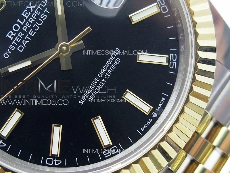 DateJust 41 126333 904L SS YG GMF 1:1 Best Edition Black Dial On Jubilee Bracelet VR3235