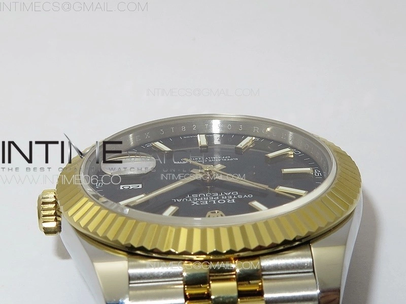 DateJust 41 126333 904L SS YG GMF 1:1 Best Edition Black Dial On Jubilee Bracelet VR3235