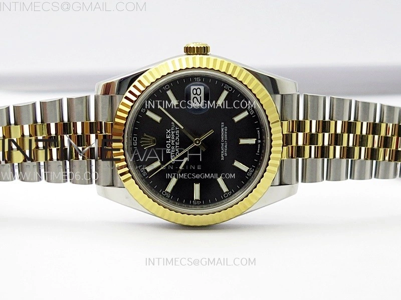DateJust 41 126333 904L SS YG VSF 1:1 Best Edition Black Dial on Jubilee Bracelet VS3235