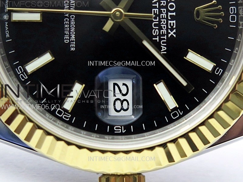 DateJust 41 126333 904L SS YG VSF 1:1 Best Edition Black Dial on Jubilee Bracelet VS3235