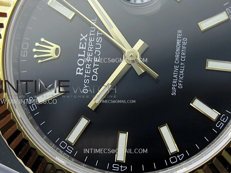 DateJust 41 126333 904L SS YG VSF 1:1 Best Edition Black Dial on Jubilee Bracelet VS3235