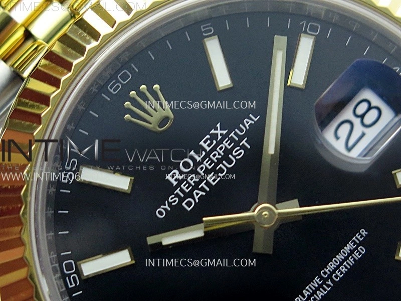 DateJust 41 126333 904L SS YG VSF 1:1 Best Edition Black Dial on Jubilee Bracelet VS3235