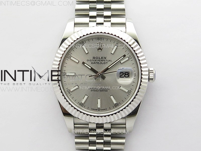 DateJust 41MM 126334 SS APSF 1:1 Best Edition Silver Dial on SS Jubilee Bracelet SA3235