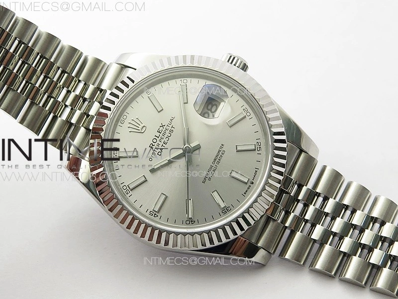 DateJust 41MM 126334 SS APSF 1:1 Best Edition Silver Dial on SS Jubilee Bracelet SA3235