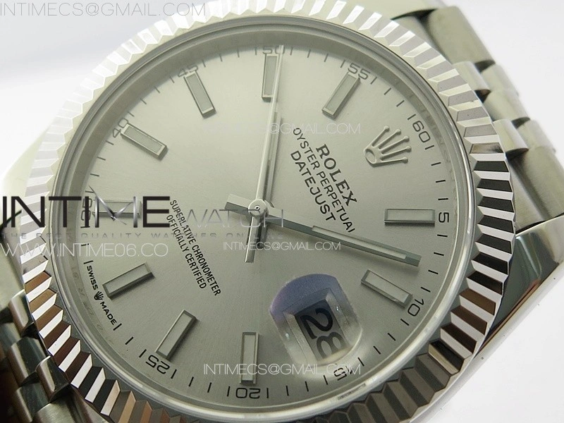 DateJust 41MM 126334 SS APSF 1:1 Best Edition Silver Dial on SS Jubilee Bracelet SA3235