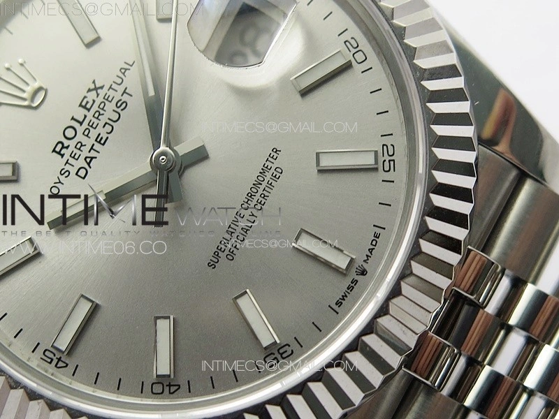 DateJust 41MM 126334 SS APSF 1:1 Best Edition Silver Dial on SS Jubilee Bracelet SA3235