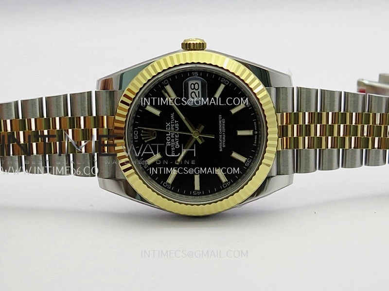 DateJust 41mm 126331 904 SS YG VF 1:1 Black Dial Stick Marker On Jubilee Bracelet DD3235