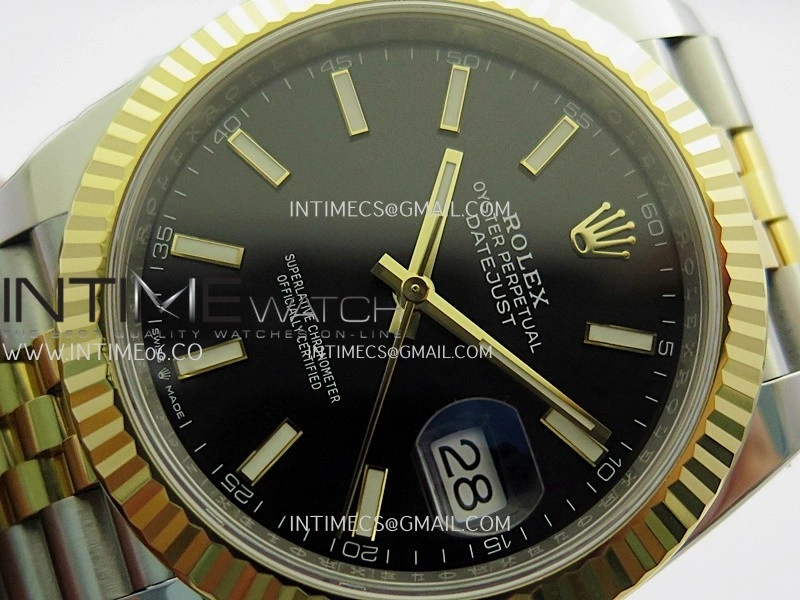 DateJust 41mm 126331 904 SS YG VF 1:1 Black Dial Stick Marker On Jubilee Bracelet DD3235