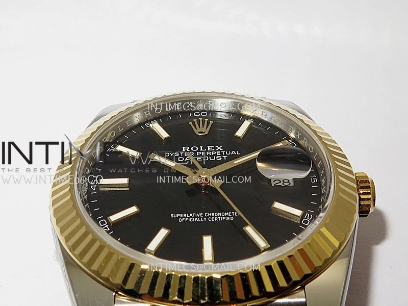 DateJust 41mm 126331 904 SS YG VF 1:1 Black Dial Stick Marker On Jubilee Bracelet DD3235