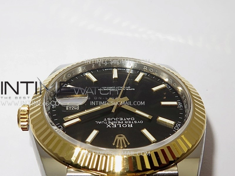 DateJust 41mm 126331 904 SS YG VF 1:1 Black Dial Stick Marker On Jubilee Bracelet DD3235