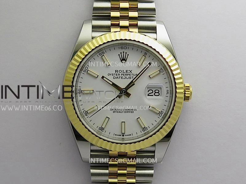 DateJust 41mm 126331 904 SS YG VF 1:1 White Dial Stick Marker On Jubilee Bracelet DD3235
