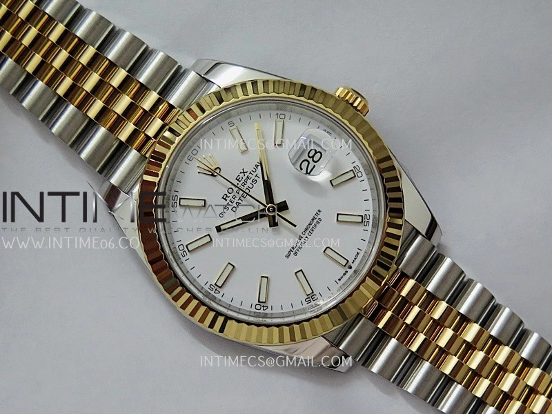 DateJust 41mm 126331 904 SS YG VF 1:1 White Dial Stick Marker On Jubilee Bracelet DD3235