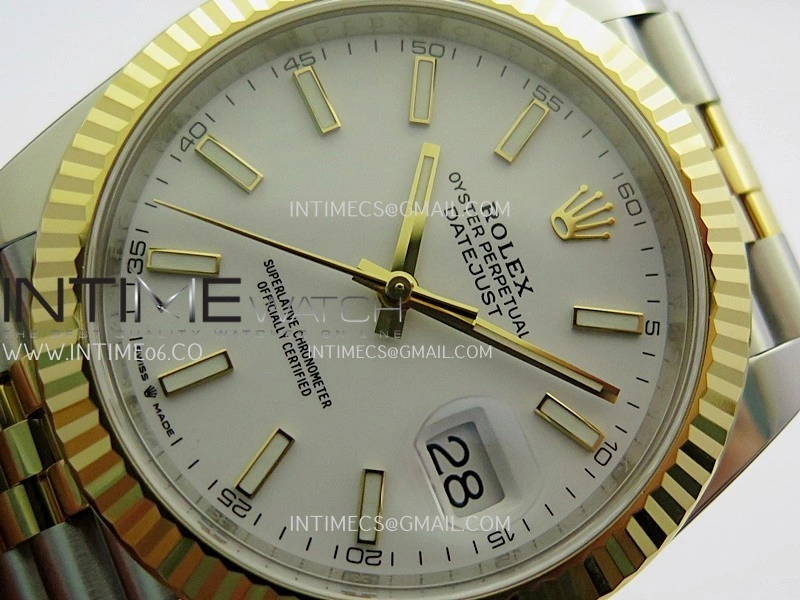 DateJust 41mm 126331 904 SS YG VF 1:1 White Dial Stick Marker On Jubilee Bracelet DD3235
