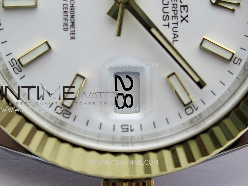 DateJust 41mm 126331 904 SS YG VF 1:1 White Dial Stick Marker On Jubilee Bracelet DD3235