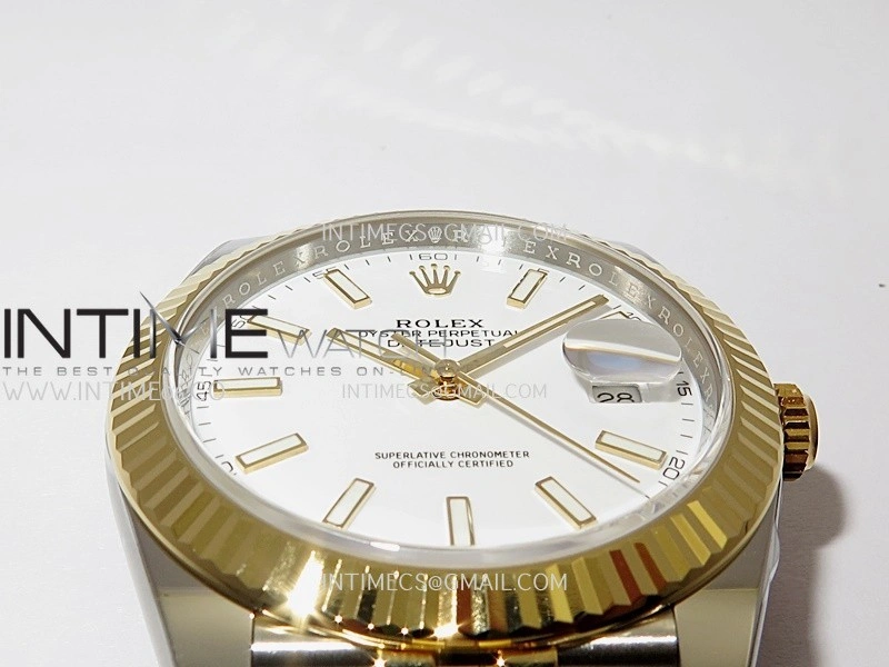 DateJust 41mm 126331 904 SS YG VF 1:1 White Dial Stick Marker On Jubilee Bracelet DD3235