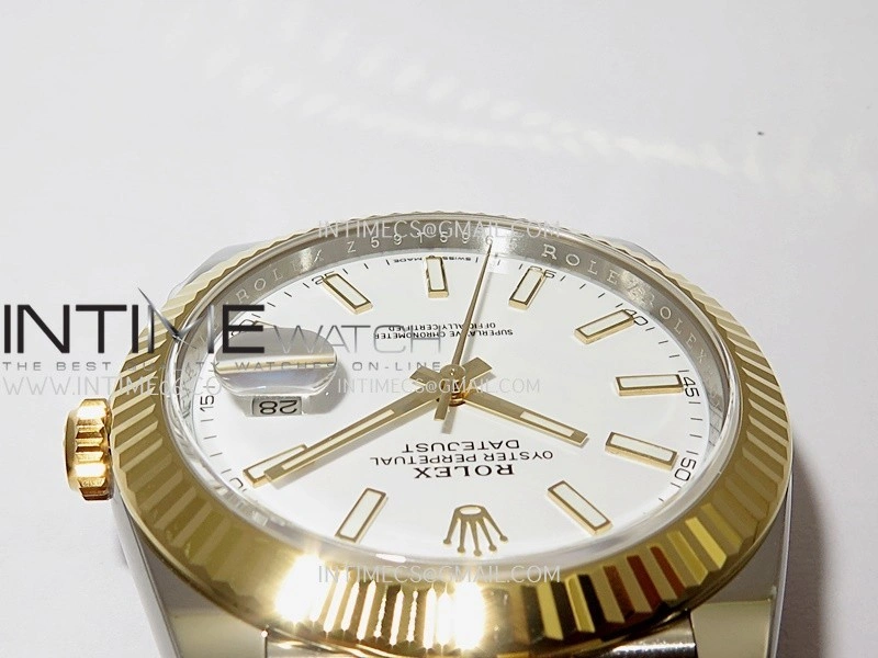 DateJust 41mm 126331 904 SS YG VF 1:1 White Dial Stick Marker On Jubilee Bracelet DD3235