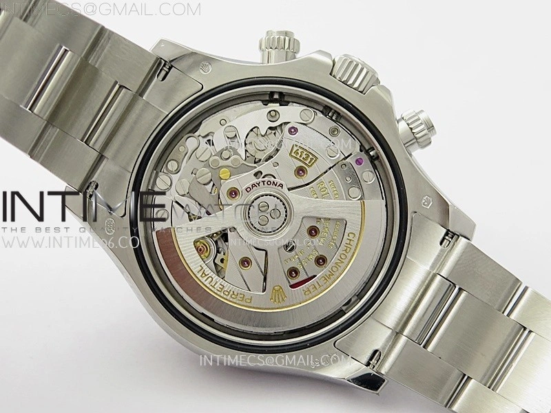 Daytona 126509 904L SS QF Best Edition Black Dial Silver Subdial Diamonds Markers On 904L SS Bracelet SA4131